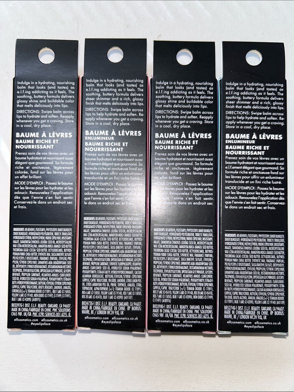 Brand New Bundle ELF Glow Reviver Melting Lip Balm Set -Blue, Pink, Coral, Peach - Picture 5 of 5